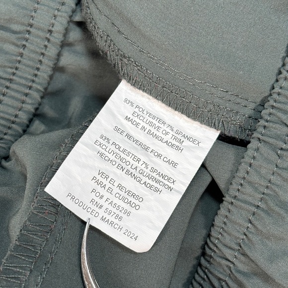 Leg3nd Athletic 5" Shorts Men L Green Unlined Drawstring Zip Pocket Gym Training - Picture 10 of 12